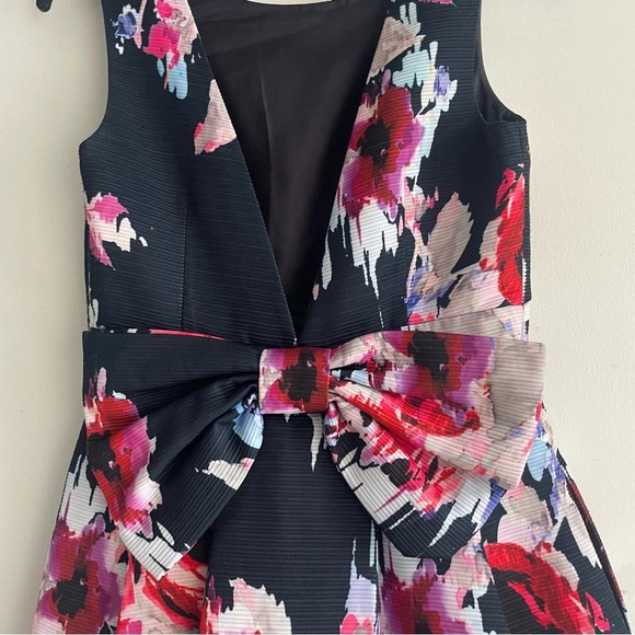 Kate Spade hazy floral navy red floral fit flare dress 33146 - Picture 9 of 15